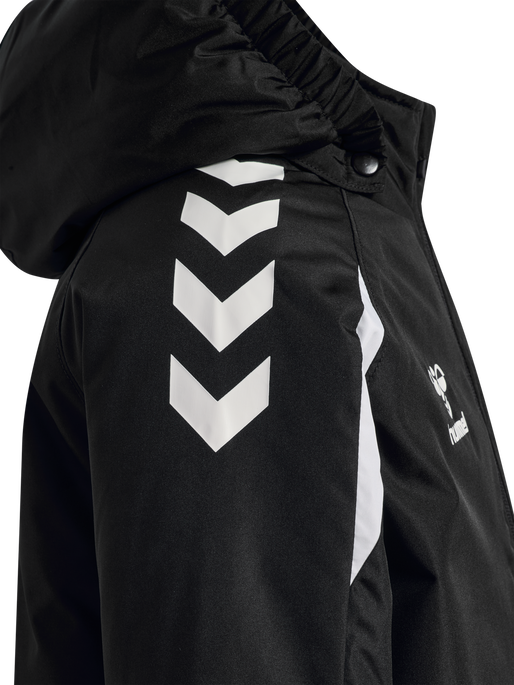 Hummel CORE 2.0 Bench Jacket Kids – Lang jakke til aktive børn | Sort/Hvid - Billede 5