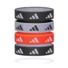 Adidas hårelastikker 4-pak sort, hvid, og orange