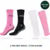 KDS 2+2-pakke med to par grip socks og to par sleeves i valgfrie farver