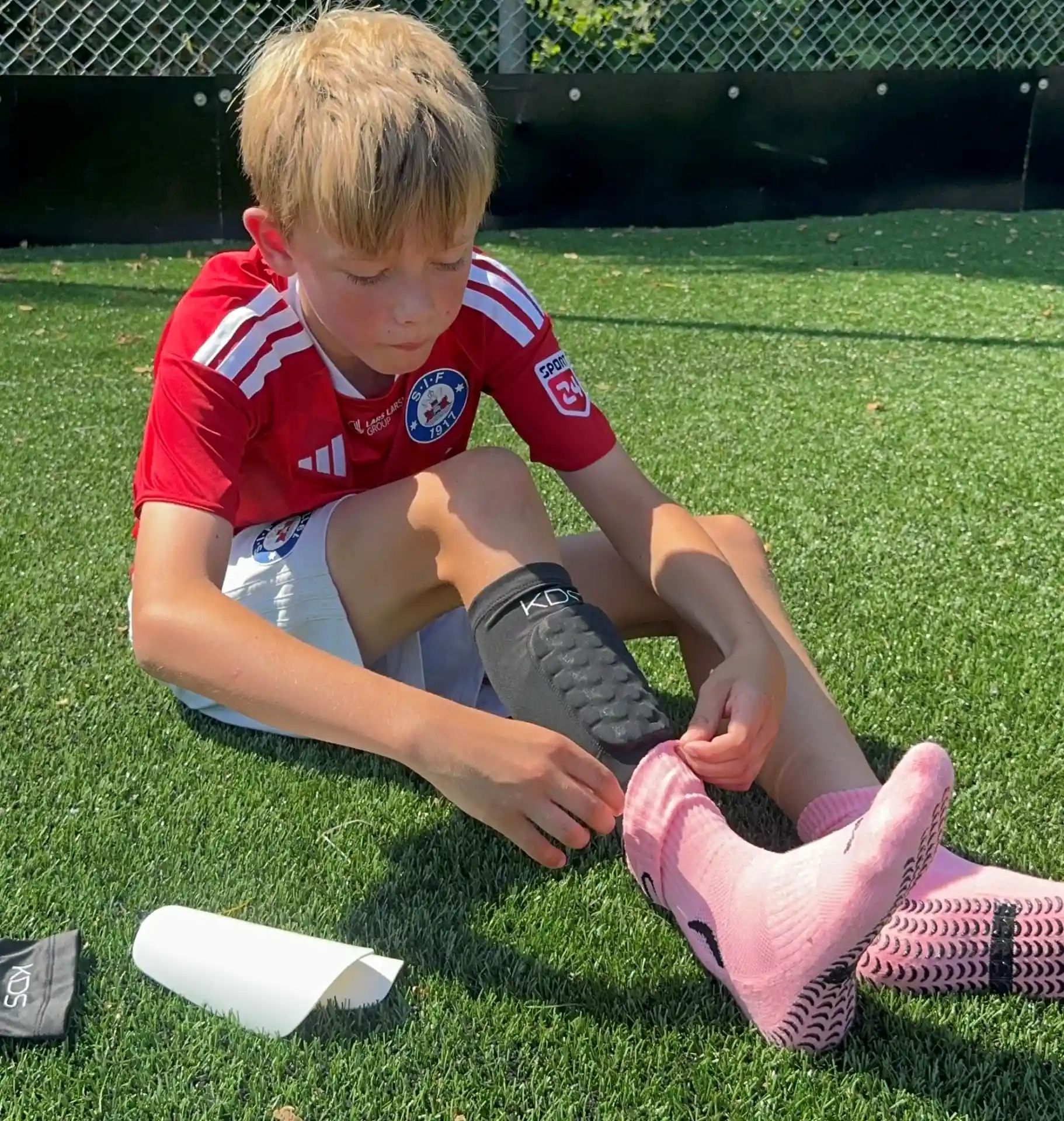 KDS Grip socks lyserød