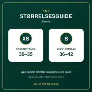 KDS Sleeves størrelses guide