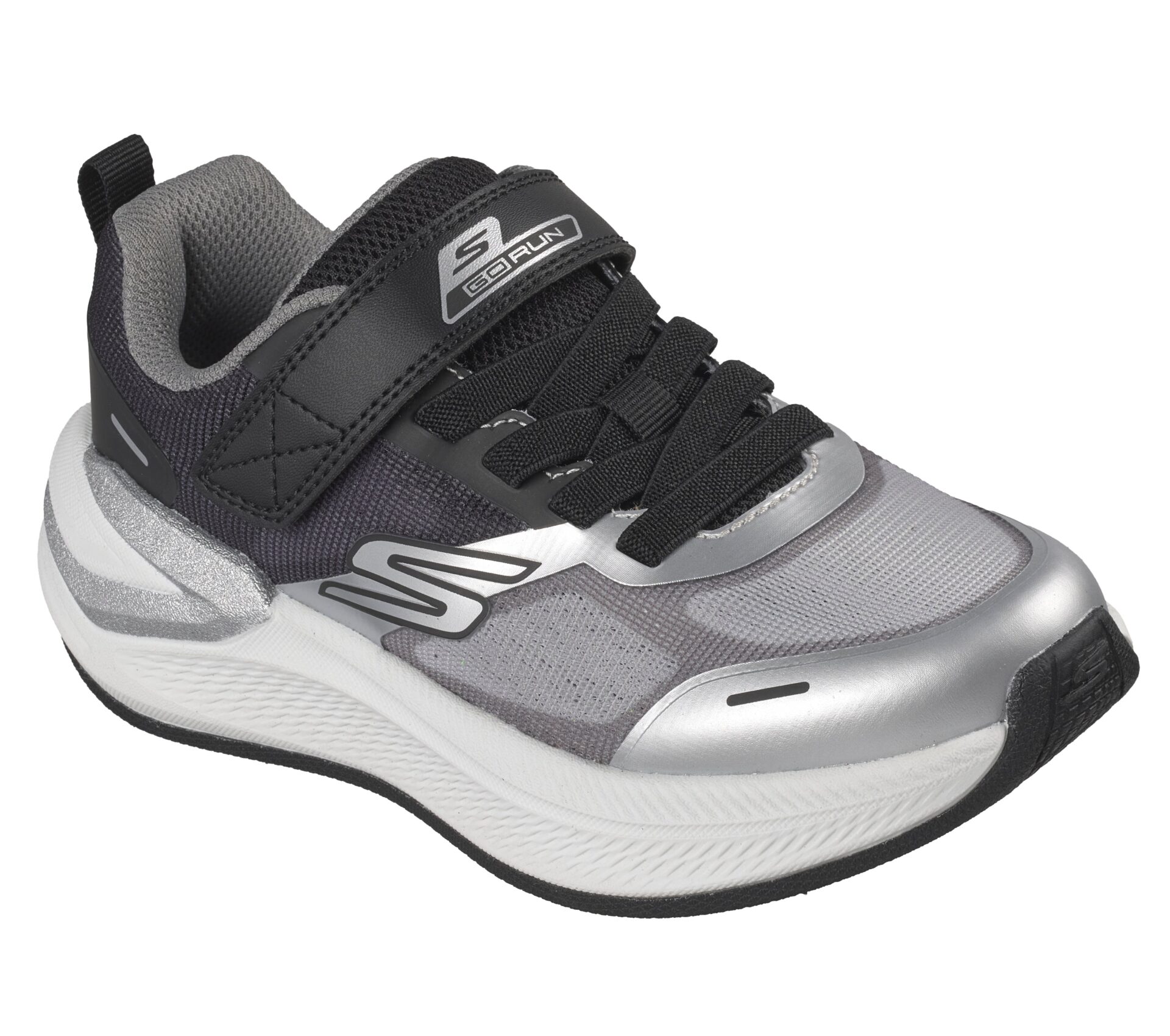 Skechers GO RUN Consistent Pro – Strike Run – Sølv/Sort